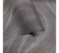 METALLIC PLUM COPPER WAVE WALLPAPER RASCH OPULENZA NON-WOVEN 659658