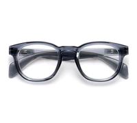 OPULIZE AWE Reading Blue Light Blocking Glasses for Women Men - Retro Round - Anti-Glare Computer & Gaming Eyewear -UV & Eyestrain Protection - Transparent Blue +3.50, (Pack of 1)