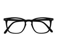OPULIZE Bex Reading Glasses Large Square Cool Designer Frame Spring Hinges Scratch Resistant Matt Black Mens Womens R64-1 +1.00