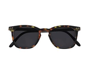 OPULIZE Bex Reading Sunglasses Iconic Large Square Designer Frame Spring Hinges Scratch Resistant Tinted Lens UV400 Protection Matt Brown Tortoishell Matt Black Arms Mens Womens S64-2 +2.50
