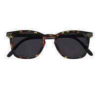 OPULIZE Bex Sunglasses Iconic Large Square Designer Frame Spring Hinges Scratch Resistant Tinted Lens UV400 Protection Matt Brown Tortoishell Matt Black Arms Mens Womens UV400 S64-2 +0.00