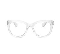 OPULIZE BIG Blue Light Blocking Reading Glasses - Bold Round Fashion Frame - Anti-Glare Anti-Reflective Computer Gaming - UV & Eyestrain Protection - Clear - Mens Womens +3.50
