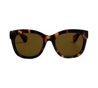 OPULIZE BIG Sunglasses for Women & Men - Bold Fashion Frame - Brown Tinted Lens - Polarised Lenses with UV & Eyestrain Protection - Spring Hinges - Brown Tortoiseshell(Pack 1 of with 1 Pouches)