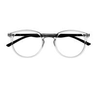 OPULIZE MET Blue Light Blocking Reading Glasses for Women Men, Slim Round Frame with Scratch Resistant and Spring Hinges, Computer Glasses with Anti-Reflective, Clear +1 (Pack of 1)