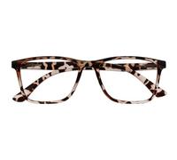 OPULIZE NYX Blue Light Blocking Reading Glasses - Anti-Glare Computer and Gaming Eyewear - UV and Eyestrain Protection - Rectangular Frame - Brown Tortoiseshell - Men Women - + 0.00