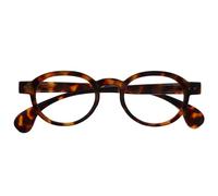 OPULIZE OCA Reading Glasses - Modern Retro Round Frame - Shiny Brown Tortoiseshell - Mens Womens - Spring Hinges - R54-2 - +1.00