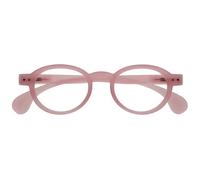 OPULIZE OCA Reading Glasses - Modern Retro Round Frame - Shiny Transparent Pink - Mens Womens - Spring Hinges - R54-4 - +1.00