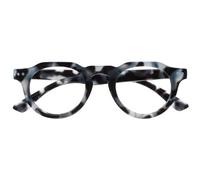 OPULIZE RIO Blue Light Blocking Reading Glasses - Flat Top Frame - Blue Tortoiseshell - Mens Womens - Spring Hinges - B53-3 - +3.00