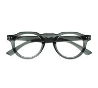 OPULIZE RIO Blue Light Blocking Reading Glasses - Flat Top Frame - Green - Mens Womens - Spring Hinges - B53-6 - +2.00