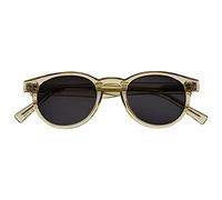 OPULIZE Rox Super Stylish Transparent Gold Womens Reading Sunglasses UV400 Metal Hinges Round S89-9 +2.50