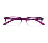 OPULIZE SEE Blue Light Blocking Reading Glasses for Women Men - Narrow Frame - Anti-Glare Computer and Gaming Eyewear - UV and Eyestrain Protection - Improve Sleep - Purple +3.00