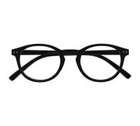 OPULIZE Zen Reading Glasses Cool Round Frame Spring Hinges Scratch Resistant Matt Black Mens Womens R24-1 +2.50