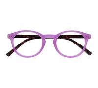 OPULIZE Zen Reading Glasses Cool Round Frame Spring Hinges Scratch Resistant Shiny Pink Mens Womens R24-4 +2.50