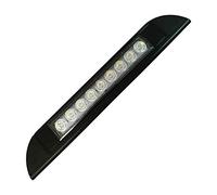 Opuorcy 9 LED Awning Light 12V 24V Waterproof 256mm Exterior Caravan Strip Lamp Black