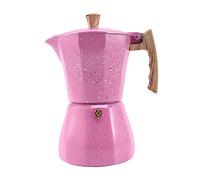 Opuorcy Latte Mocha Coffee Maker Italian Moka Espresso Cafeteira Percolator Pot Stovetop Coffee Maker 300Ml Pink
