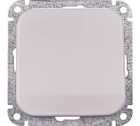 Opus 560.424.27 Cable Outlet with Strain Relief, Alpine White Fusion G-Frame 2-f, Glass, Black