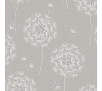 Opus Allora Wallpaper Textured Heavy Weight Vinyl Floral Grey