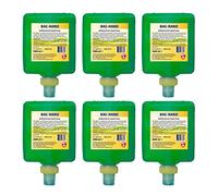Opus Bac-Hand Antibacterial Soap 1L x 6 - Hand Wash Cartridge Refills Bulk Buy - Fragrance-Free Sanitising Liquid Soap - Cosmetic Grade Industrial Antibacterial Hand Wash Suitable for Opus Dispenser