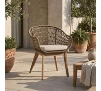 Opus Grey Rope Chair with Woven Rope Seat