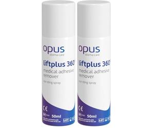 OPUS Lift Plus 360 Medical Adhesive Remover Non-Sting Spray, 50 ml (Pack of 2)