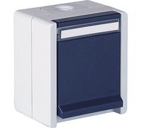 OPUS® Resist Protective Contact Socket 1-Way Design with Touch Protection, Colour Light Grey/Steel Blue