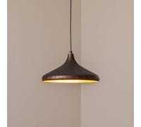 Opviq Barek pendant light, black/gold, Ø 34 cm, metal, E27