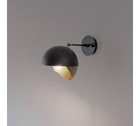 Opviq Berceste 252-A wall light, black/gold, metal, Ø 20 cm
