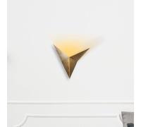 Opviq Bird wall light 3203, antique gold, metal, triangular