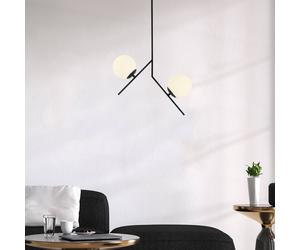Opviq Hanging light Dolunay 144-AV black two glass shades