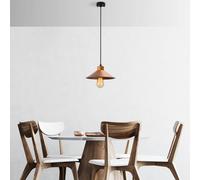Opviq Hanging light GMN-00003 1-bulb wood detail copper