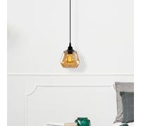 Opviq Hanging light Gold 030, glass gold-transparent Ø 15 cm 1-bulb