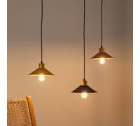Opviq Hanging light Manavgat N-554 3-bulb gold/black/copper