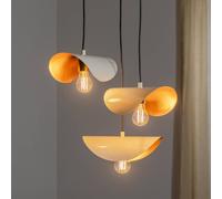 Opviq Hanging light Sivani MR-964 3-bulb rondel white/gold