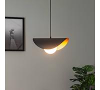 Opviq Hanging light Vatoz 2866 1-bulb, black, opal glass