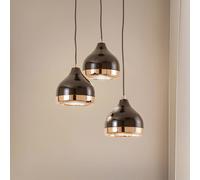 Opviq Hanging light Yildo 6871 3-bulb rondel black/copper