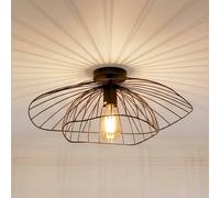 Opviq Mantar ceiling light, black, Ø 52 cm, metal, E27