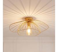 Opviq Mantar ceiling light, gold-coloured, Ø 52 cm, metal, E27
