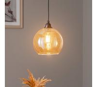 Opviq Pendant light Gold 020 1-bulb glass Ø20cm