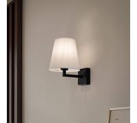 Opviq Profile 4659 wall lamp, black, white fabric shade