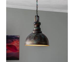 Opviq Saglam 3710 1-bulb hanging light Ø31cm gold antique