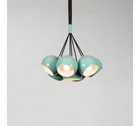 Opviq Sivani MR-629 hanging light, turquoise, metal, 7-bulb cluster