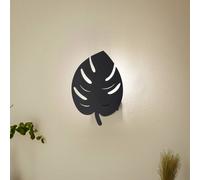 Opviq Sivani MR-843 wall light in leaf design, black