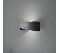 Opviq Tadhg wall light, black, metal, 35 cm wide, G9