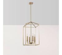 Opviq Till 13256 chandelier, gold-coloured, metal, 4-bulb