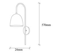 Opviq Wall light Tattoo 3321, antique gold, metal, Ø 16 cm
