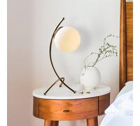 Opviq Yay 5012 table lamp, brown, opal glass, height 43 cm