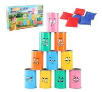 Opvonxeh Bean Bag Launch Game - Carnival Can Prepare for Interactive Fun, Funny Activity Toy with Design for Home, Family, Yard, Camping