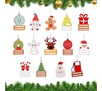 [Opvonxeh] Christmas Money Holder, Christmas Money Holder Ornament, Vista Print Double Layer Christmas Money Holder Decorative Money Holder Pendant | Funny Money Holder Present Christmas Tree Pendant