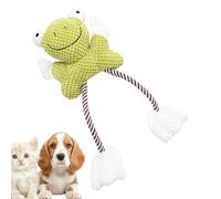Opvonxeh Dog Toy - Toad with Crunching Sound and Whistle | Squeaky Plush Toy - for Teeing, Chewing, Occupation and Mental Stimulation of Puppies