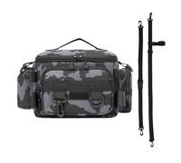 Opvonxeh Fishing Tackle Bag, Water-Resistant Fishing Bags for Saltwater or Freshwater, Durable Tackle Box with Padded Shoulder Strap, Ideal for Pliers Storage and Outdoor Adventures